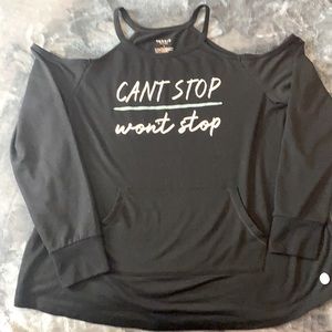 Torrid cold shoulder long sleeve shirt